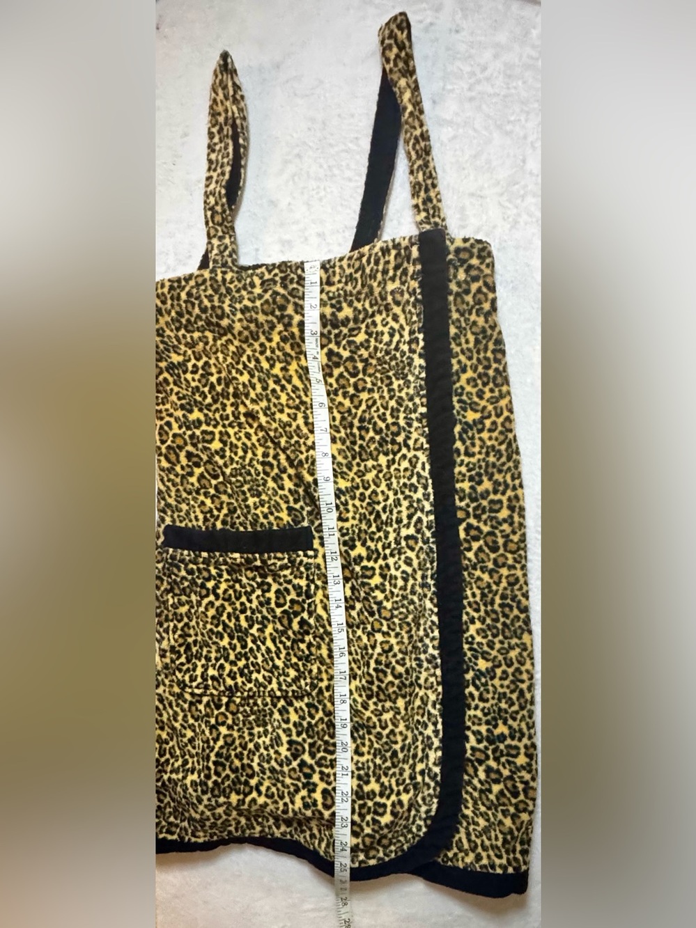 Charter Club Small Leopard Beach Cover-up towel or Bathrobe - Picture 5 of 11